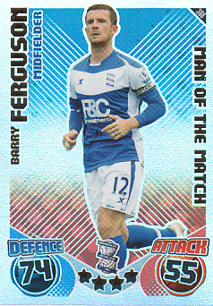 Barry Ferguson Birmingham City 2010/11 Topps Match Attax Man of the Match #388